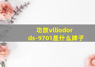 功放vlliodor ds-9701是什么牌子